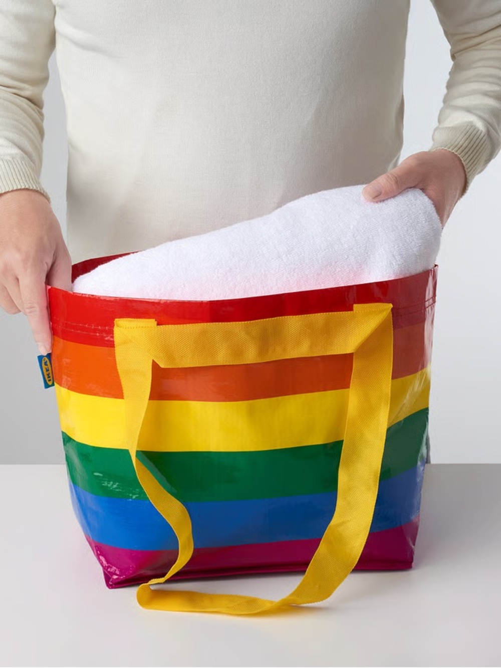 IKEA RAINBOW STORSTOMMA Tote Bags, set of 2 small bags, Brand New - Picture 5 of 7